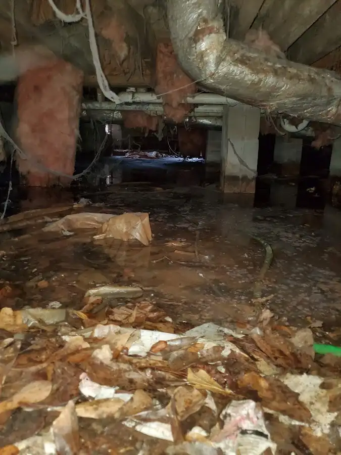 Crawl space flood assessment for Commercial Water Damage Restoration in Berea